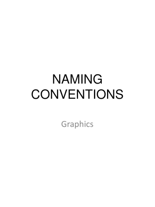 Naming Conventions