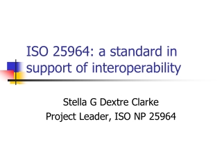 ISO 25964: a standard in support of interoperability