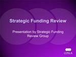 Strategic Funding Review