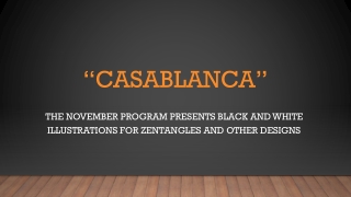 “Casablanca”