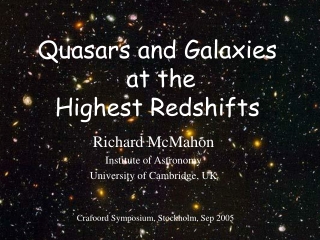 george becker high redshift galaxy quasar