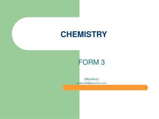 CHEMISTRY