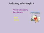 Podstawy Informatyki II