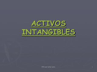 ACTIVOS INTANGIBLES