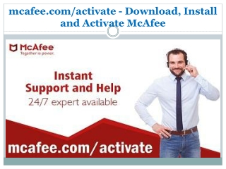 mcafee.com/activate - Download, Install and Activate McAfee