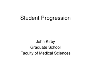 Student Progression