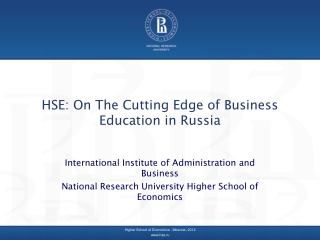 HSE: On The Cutting Edge of Business Education in Russia