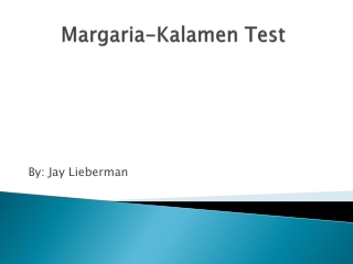 Margaria-Kalamen  Test
