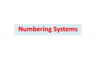 Numbering Systems