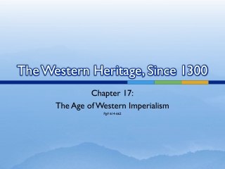 The Western Heritage, Since 1300