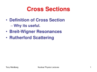 Cross Sections