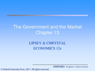 The Government and the Market Chapter 13