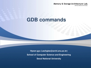 GDB commands