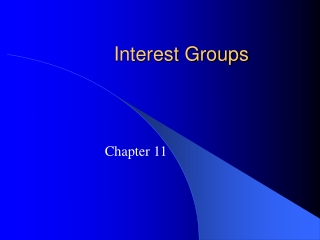 Interest Groups