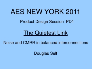 AES NEW YORK 2011