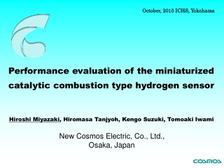 Performance evaluation of the miniaturized  catalytic combustion type hydrogen sensor