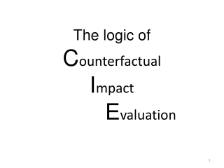 The logic of  C ounterfactual I mpact E valuation