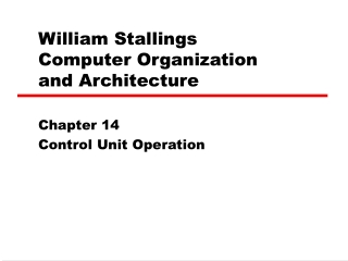 William Stallings  Computer Organization  and Architecture