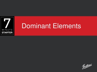 Dominant Elements