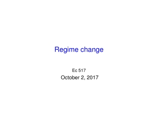 Regime change