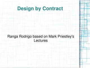 Design by Contract