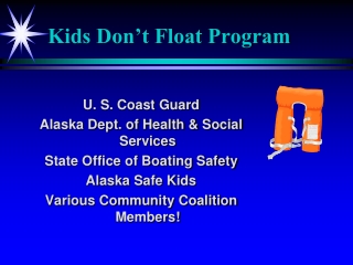 Kids Don’t Float Program