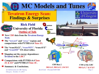 MC Models and Tunes