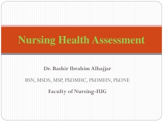 Nursing Health Assessment