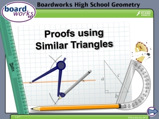 Proofs using  Similar Triangles