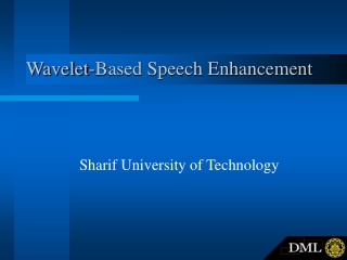 Wavelet-Based Speech Enhancement