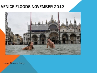 Venice Flooding - case study