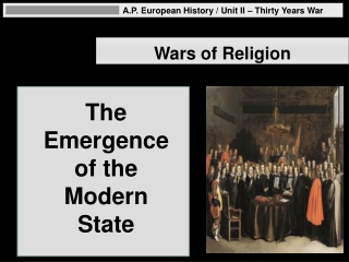 A.P. European History / Unit II – Thirty Years War