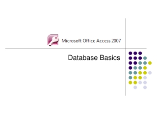 Database Basics