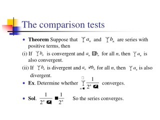 The comparison tests