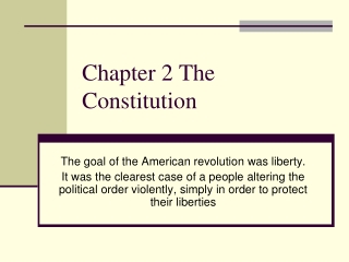 Chapter 2 The Constitution