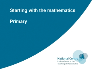 Starting with the mathematics Primary