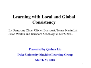 Learning with Local and Global Consistency