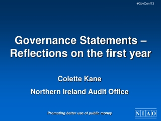Governance Statements – Reflections on the first year
