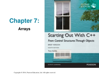 Chapter 7: Arrays