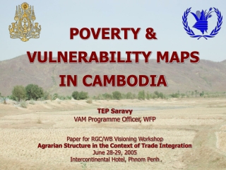 POVERTY &amp; VULNERABILITY MAPS IN CAMBODIA