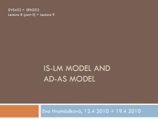 IS-LM model and AD-AS model
