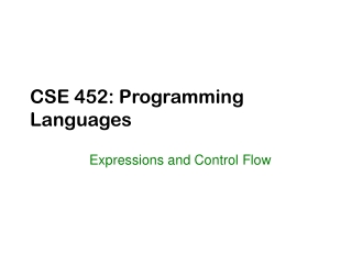 CSE 452: Programming Languages