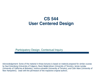 CS 544 User Centered Design