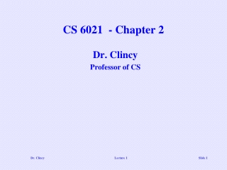 CS 6021  - Chapter 2