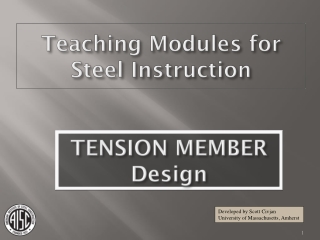 TENSION MEMBER  Design