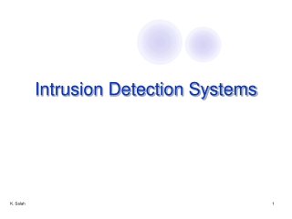 Intrusion Detection Systems