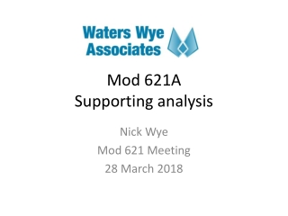 Mod 621A  Supporting analysis