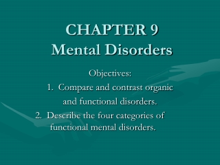 CHAPTER 9 Mental Disorders