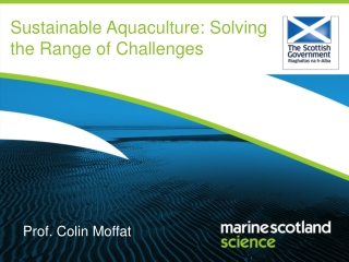 Sustainable Aquaculture: Solving the Range of Challenges