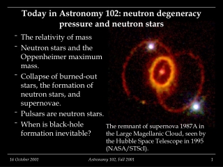 Today in Astronomy 102: neutron degeneracy pressure and neutron stars